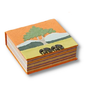 Bloque de Notas de Papel Artesanal Elaborado con Excremento de Elefante